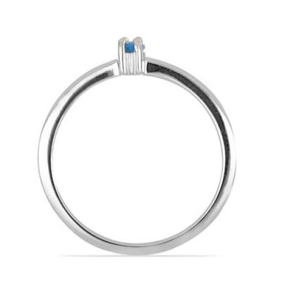 BUY STERLING SILVER NATURAL APATITE SINGLE STONE RING